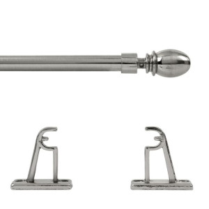 Zazdrostka mini karnisz teleskopowy 40-60cm stalowy