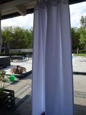 ZASŁONY TARASOWE DO ALTANY PERGOLĘ wys. 320 szarfa w komplecie