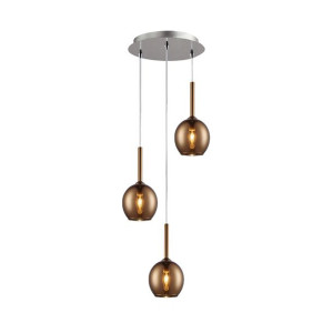 Zuma Line Md1629-3b Monic Lampa Wisząca Miedź/copper