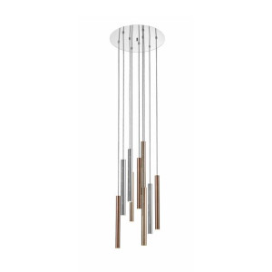 Zuma Line P0461-09c-b5sc Loya Lampa Wisząca Chrome+gold+copper