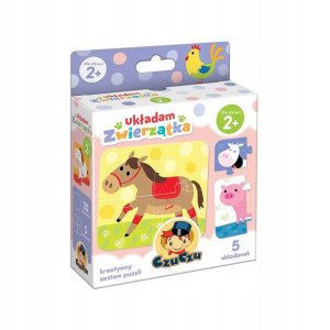CzuCzu układanka puzzle Układam zwierzątka 2+