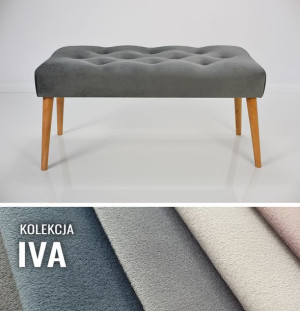 Ławeczka PIKOWANA - Kolekcja IVA 70x30 cm