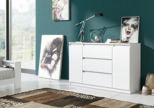 Komoda 2d3s 120cm Biel Salon