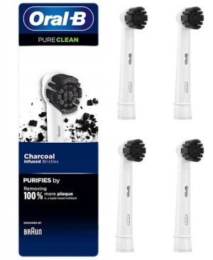 4x Końcówka Oral-B Pure Clean EB20CH węgiel aktywny