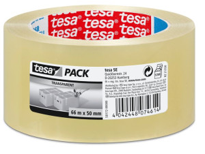 Taśma Pakowa Standard Biała Tesa 66mx50mm 1szt/opak