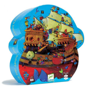 DJECO Puzzle postaciowe Statek piratów 5+ 54el.