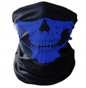 Bandana z czaszką niebieska