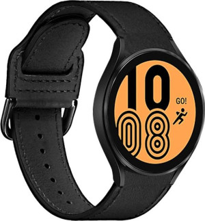 Pasek PURO Classic Leather Band Samsung Galaxy Watch 4/4 Classic (czarny)