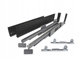 Szuflada Hafele Matrix S Slim L500 Niska Czarna