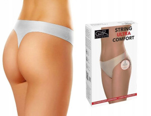 GATTA STRINGI COMFORT, bezszwowe, BIAŁE, XS