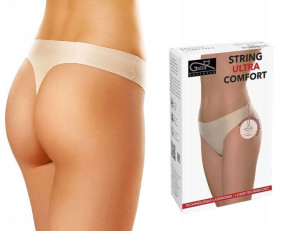 GATTA STRINGI COMFORT, bezszwowe BEŻOWE, L