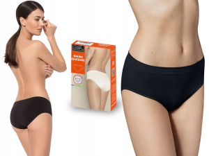 Figi Gatta Bikini Queenie bezszwowe, czarne, XXL