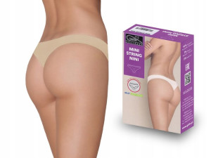 Majtki Gatta Mini String Nini bezszwowe natural XL