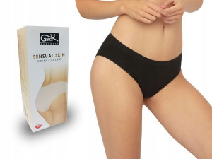 Bezszwowe majtki Gatta Bikini Sensual, czarne, XL