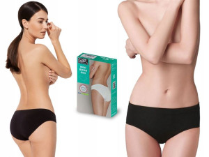 Figi Gatta Kiki Mini Bikini bezszwowe, czarne, M