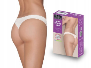 Majtki Gatta Mini String Nini bezszwowe białe, L