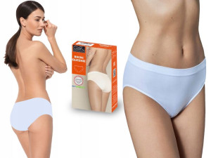 Figi Gatta Bikini Queenie bezszwowe, białe, M