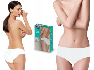 Figi Gatta Kiki Mini Bikini bezszwowe, białe, S