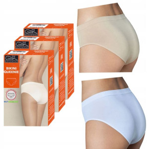 GATTA Bikini Queenie, KOLORY, Bezszwowe, 3-pak, L