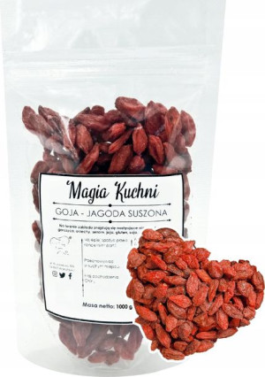 Jagody GOJI 1kg OWOCE suszone NA SŁOŃCU naturalne