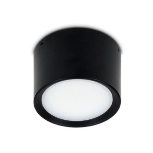 Natynkowa lampa sufitowa tuba LED ROLI 7W czarna