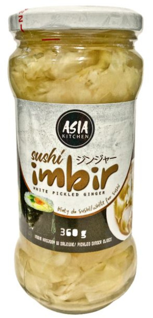 Imbir Marynowany Biały 360g Do Sushi