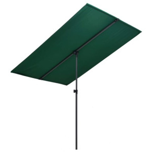 Parasol ogrodowy na słupku aluminiowym, 2x1,5 m, zielony
