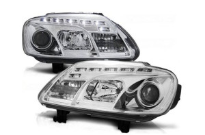 Lampy Vw Touran 03-06 caddy 04- daylight chrome