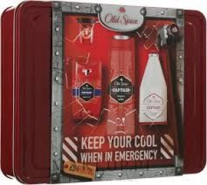 OLD SPICE CAPTAIN zestaw prezentowy w blaszanym p