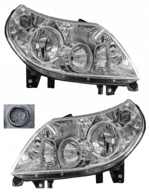 Fiat Ducato Peugeot Boxer Reflektor Lampa Komplet