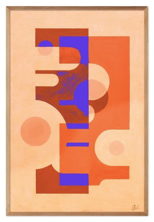 Obraz olejny ręcznie malowany 63x93cm Abstrakcja