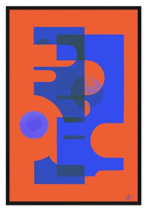 Obraz olejny ręcznie malowany 63x93cm Abstrakcja