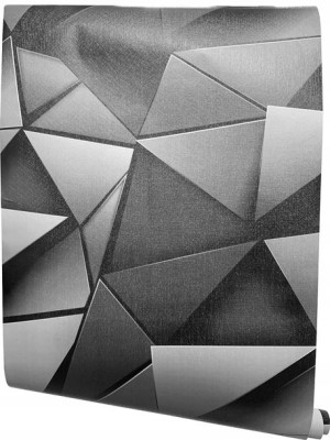 Tapeta samoprzylepna CZARNA geometryczna T1043