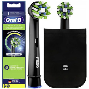 Końcówka ORAL-B Cross Action EB50BK CZARNA + saszetka czarna