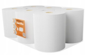 Ręcznik Papierowy Maxi Biały 6 Sztuk Clean Office