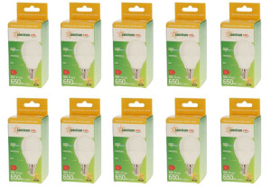 Żarówka LED kulka E14 230V 8W neutral NW 10 SZTUK WOJ14216 SPECTRUM