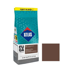 ATLAS Fuga Ceramiczna 1-20mm CIEMNOBRĄZOWY 024 2kg