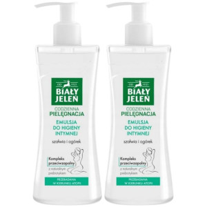 Biały Jeleń Emulsja higiena intymna ogórek 2x265ml