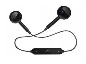 SŁUCHAWKI BLUETOOTH S6 douszne czarne DOKANAŁOWE