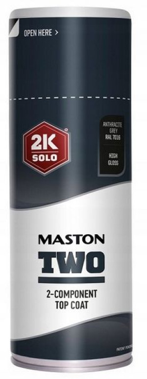MASTON Lakier 2K połysk twardy-szary antracyt 7016