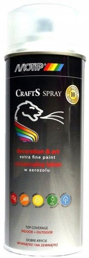 Motip Crafts bezbarwny mat lakier dekoracyjny 400m