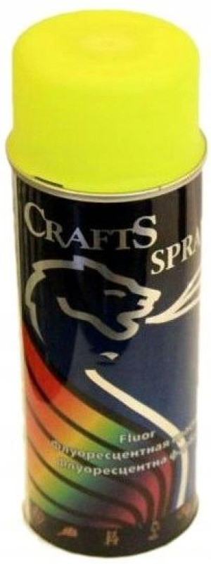 Motip Crafts - fluorescencyjny lakier żółty 400ml