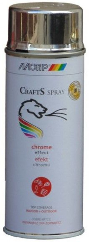 Motip Crafts lakier z efektem chromu srebrny 400ml