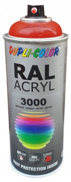 MOTIP Lakier akrylowy połyskowy RAL 3000