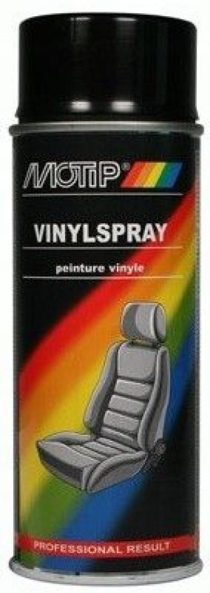 MOTIP Lakier do vinylu, skóry czarny połysk 400ml