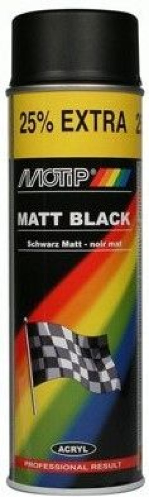 MOTIP Lakier akrylowy 500ml - czarny mat