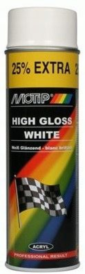 MOTIP Lakier akrylowy 500ml - biały połysk
