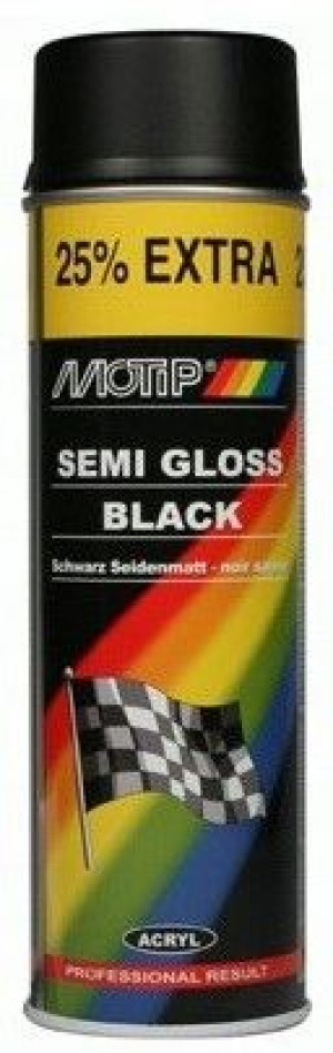 MOTIP Lakier akrylowy 500ml - czarny półmat