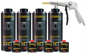 NOVOL COBRA powłoka ochronna czarna*4 i pistolet