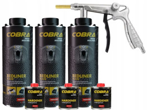 NOVOL COBRA powłoka ochronna czarna*3 i pistolet